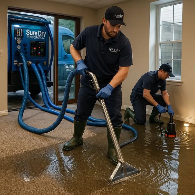 Water Extraction and Removal process in McKinney, TX